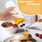 Honey Dispenser,Glass Honey Dispenser Pot 10 OZ,Honey Dispenser No Drip,Maple Syrup Dispenser with Silicone Base for Bread,Beautiful Honey Pot,Perfect Honey Container(2pcs)